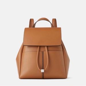 Tan Backpack Purse by Zara